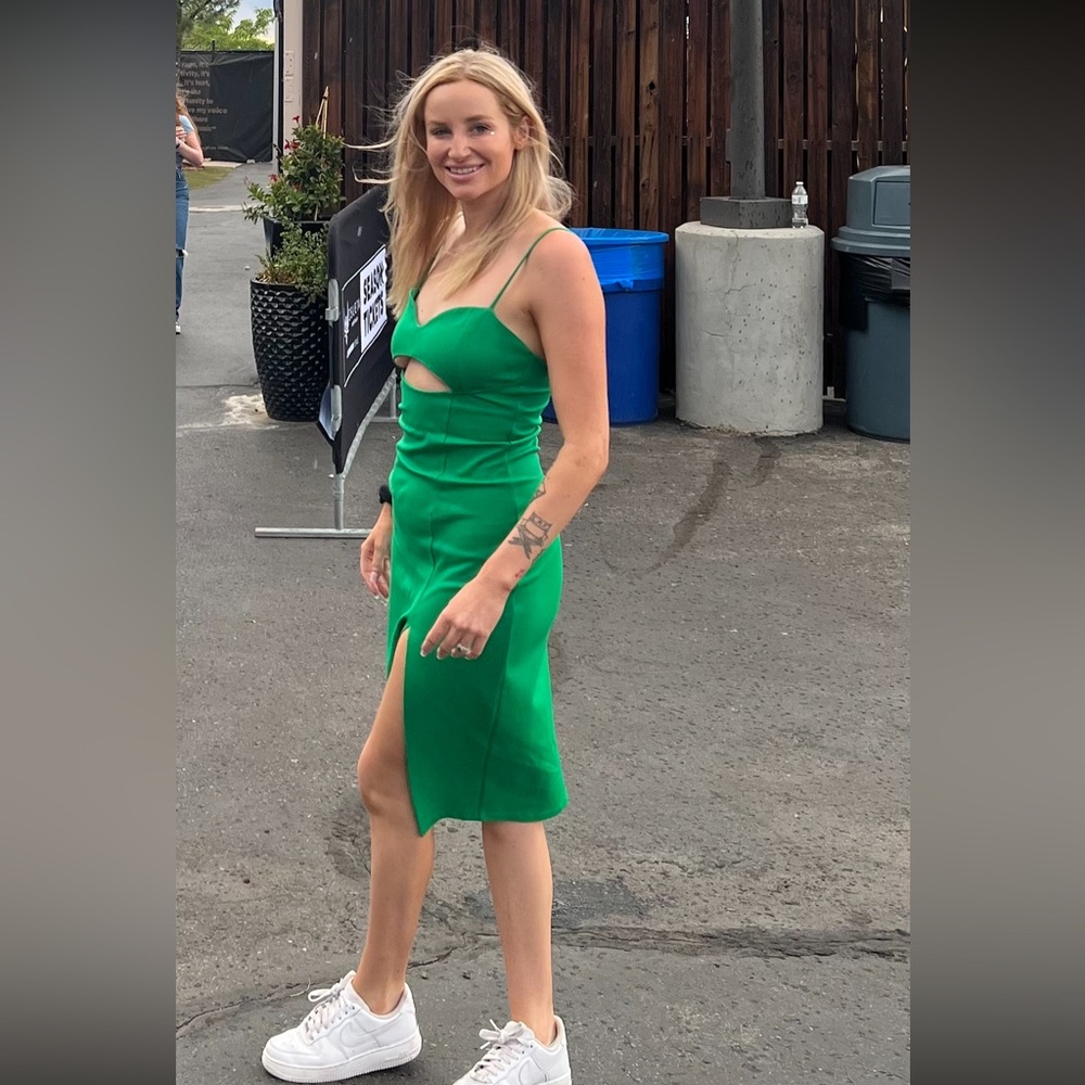 Ollia Green cutout dress